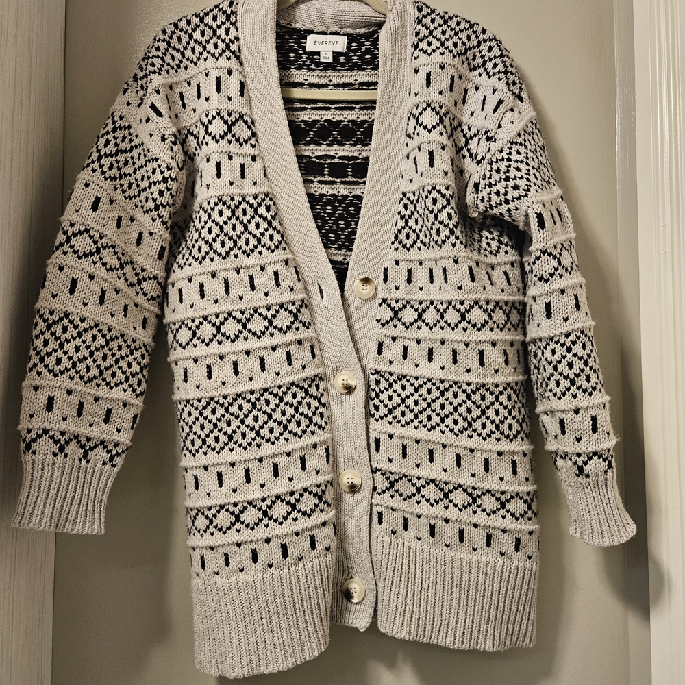 Cozy Knit Cardigan with Button Closure